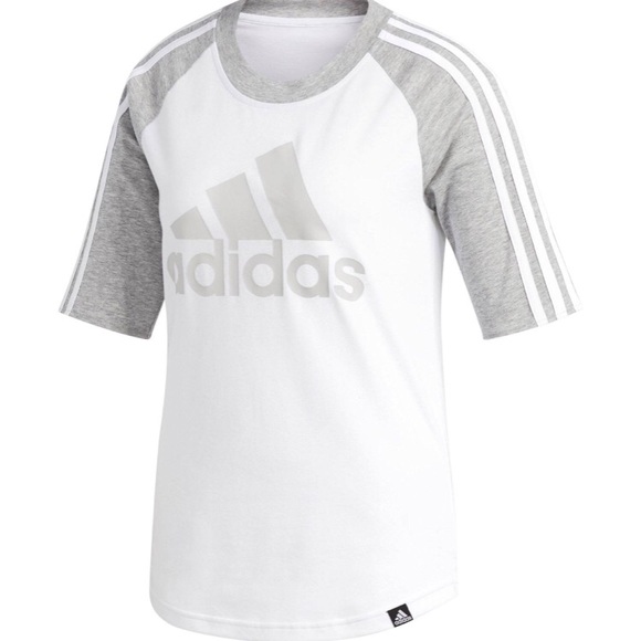 adidas baseball tee womens